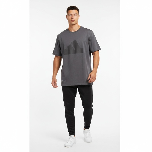 Adidas Shirt Mens Size Small Carbon Multi Sport Osize Tee Badge of Sport - Picture 1 of 8